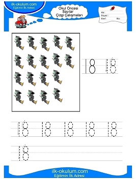 Çocuklar İçin Çizgi Çalışma Sayfaları 